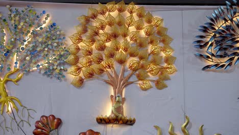 metal-tree-handmade-wall-art-craft-with-led-lights-closeup-view