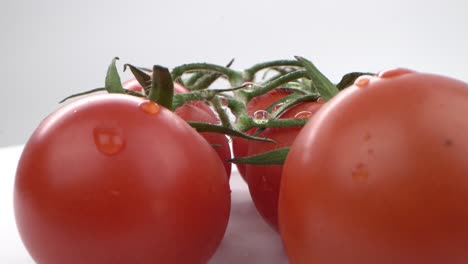 Frische-Tomaten-Mit-Tau-Auf-Weißem-Hintergrund