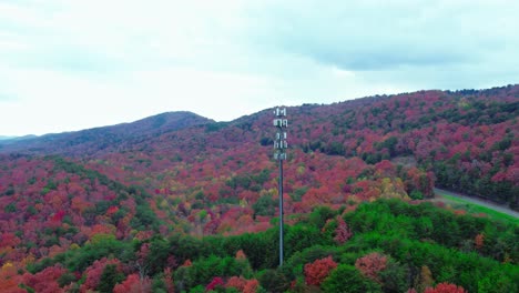 Autumn-Spectrum:-5G-Cell-Tower-Rising-Above-Vibrant-Fall-Foliage