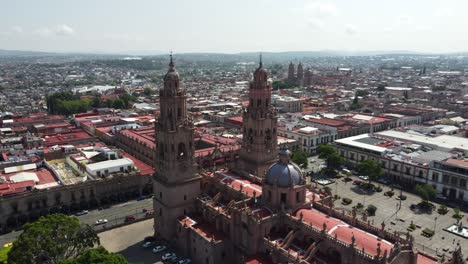 front-view-and-orbit-of-the-morelia-cathedral-of-morelia