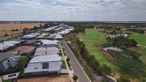 Alongside-newly-built-houses-and-following-the-fairway-of-the-adjacent-golf-course-near-Yarrawonga