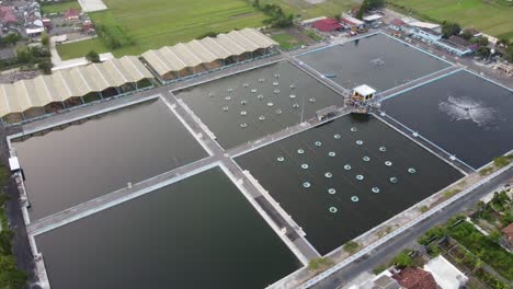 Aerial-Drone-view-of-Waste-Water-Treatment-Plant-or-IPAL-in-Yogyakarta-Indonesia