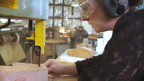 Bespoke-Shoemaker-Cutting-Wooden-Last-For-Shoe-Using-Jigsaw