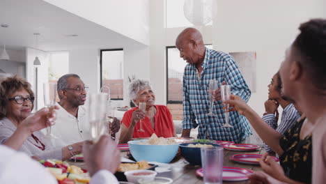 Grandfather-standing-at-the-dinner-table-proposing-a-toast-during-a-family-celebration