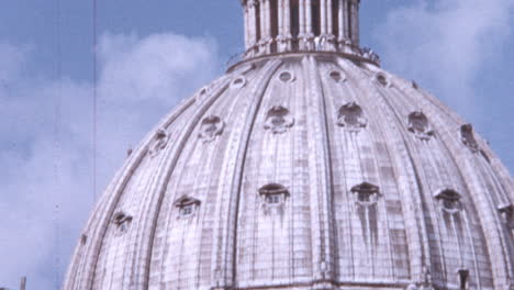 Impressive-Dome-in-St-Peters-Basilica-with-Cross-above-in-Rome-in-1960s