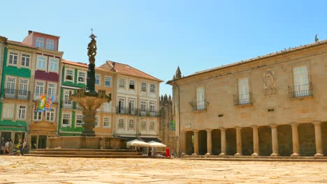 Berühmte-Universität-Minho-In-Braga,-Portugal