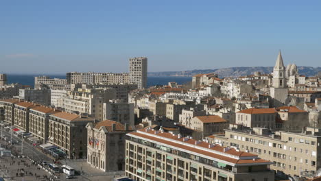Marseille-Szene-Mit-Meer-Im-Hintergrund-Frankreich