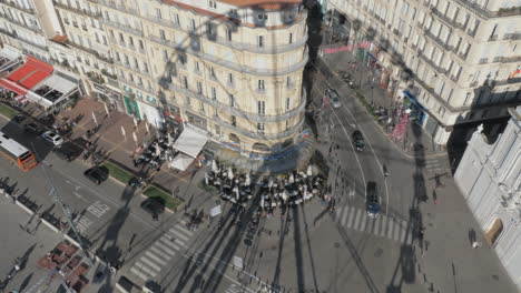 Beobachtung-Der-Marseille-Street-Vom-Riesenrad-Aus,-Frankreich