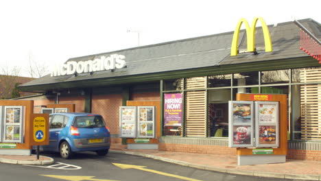 Exterior-View-Of-McDonald's-Drive-Through-Restaurant