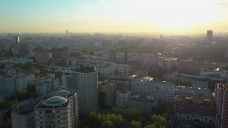 Aerial-scene-of-Moscow-in-early-morning-Russia