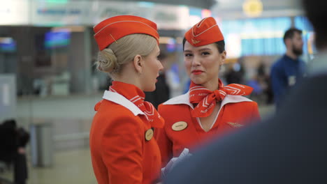 Aeroflot-Flugbegleiter-Russland