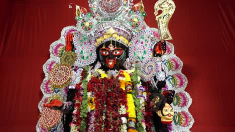 Diwali-is-one-of-the-biggest-festival-in-India,-Kali,-one-of-the-deities-of-Hindus,-is-worshiped-in-this-festival
