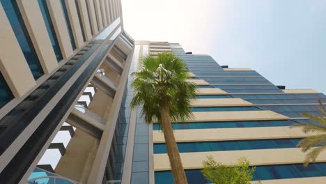 Luxury-Hotel-Resort-Towering-Over-Dubai-Cityscape-In-United-Arab-Emirates