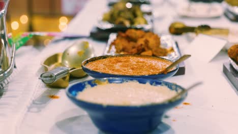 4K-Cinematic-cooking-footage-of-an-Indian-food-buffet-for-the-Diwali-festival-with-various-typical-Indian-dishes