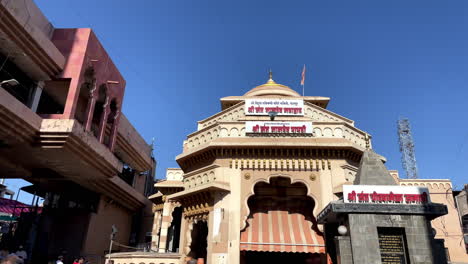 Der-Haupteingang-Des-Vitthal-Tempels-In-Pandharpur-Mahashtra,-Indien