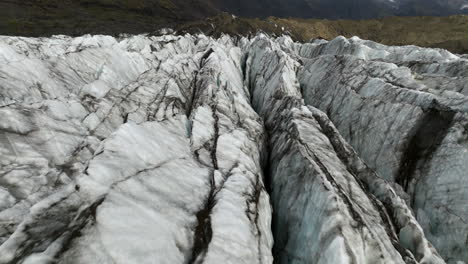 Textura-Del-Glaciar-Svinafellsjokull-En-El-Parque-Nacional-Vatnajokull,-Islandia