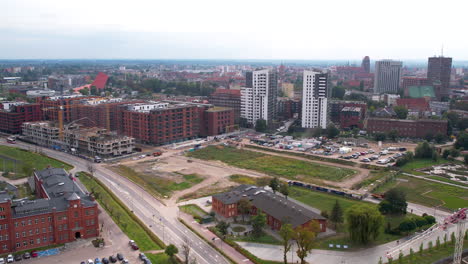 Crecimiento-De-Gdansk:-Vista-Aérea-De-La-Construcción