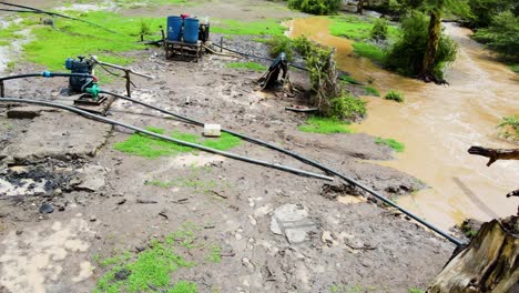 Irrigation-water-pumps-abstructing-water-from-the-flooded-river