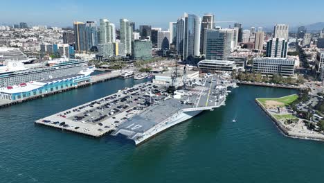 Aircraft-Carrier-At-San-Diego-In-California-United-States