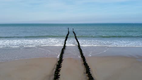 Long-groyne-at-a-beach-in-the-Netherlands