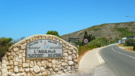 Landmark-sign-welcoming-travellers-to-L'Agulhas-the-southernmost-town-in-Africa