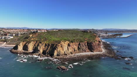 Aerial-View-Of-Dana-Point-Headlands-Conservation-Area-In-Summer-In-Dana-Point,-California,-USA