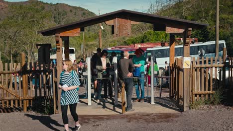 People-arriving-and-walking-through-turnstiles-at-the-Mount-Vesuvius-Park-near-Napoli