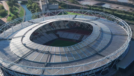 Tight-circling-aerial-shot-of-West-Ham-stadium