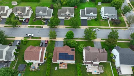 Top-view-of-houses-in-American-neighborhood