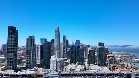 Blick-Auf-Die-Skyline-Von-San-Francisco-Und-Die-Bucht