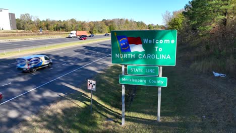 Willkommen-Im-Staatsschild-North-Carolina