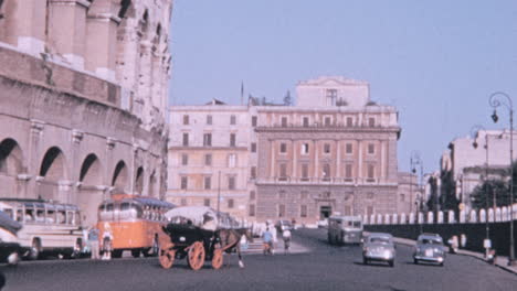 Carriage-Conductor-Drives-on-the-Street-Beside-the-Colosseum-in-Rome-1960s