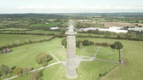 Panorama-Des-Turms-Des-Lloyd-Heritage-Building-In-Kells-Road,-Irland