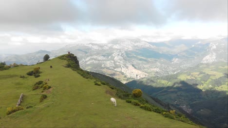 Picos-De-Europa:-Drohnenaufnahmen-Aus-Der-Luft-Des-Nationalparks-In-Asturien,-Spanien