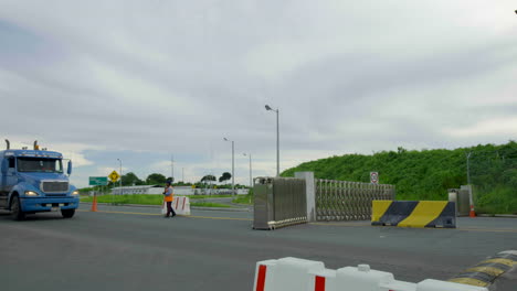 highway-toll-entrance-shot,-customs