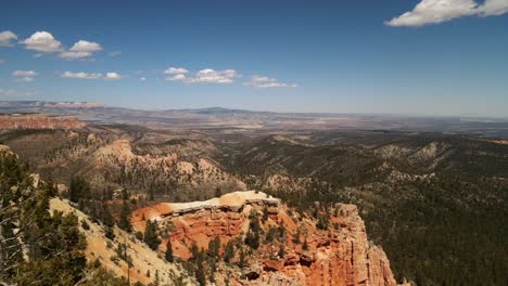 Wide-angle-cinematic-drone-shots-capturing-the-landscape-of-Bryce-National-Park
