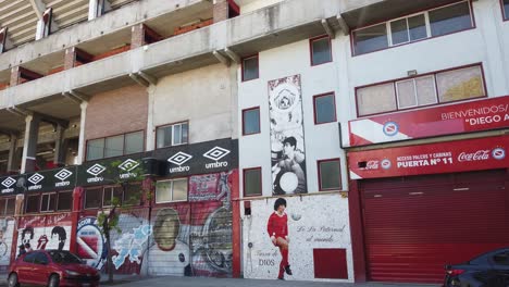 Diego-Armando-Maradona-Red-and-White-Soccer-Stadium-in-Agronomia-Buenos-Aires-City-Landmark