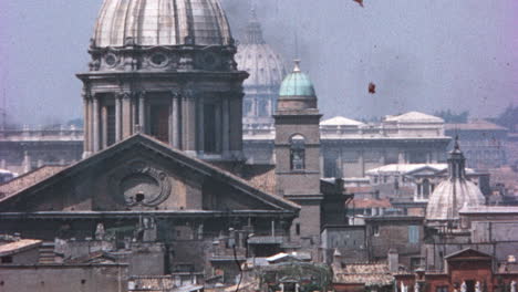 Glockenturm-Der-Päpstlichen-Basilika-Santa-Maria-Maggiore-In-Rom-In-Den-1960er-Jahren