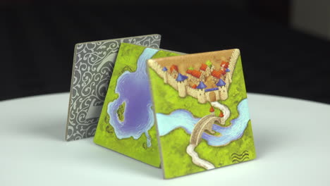 Carcassonne-Board-Game-tiles-in-detail