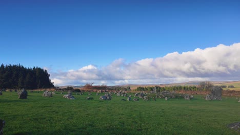 Eine-Frühmorgendliche-Aufnahme-Der-Prähistorischen-Steinkreise-Von-Beaghmore,-Co.-Tyrone,-Nordirland