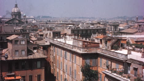 Tejados-Y-Edificios-De-La-Ciudad-De-Roma-En-Los-Años-1960.