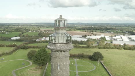 Spire-of-Lloyd-Glazed-Lantern-On-The-Hill-of-Lloyd-In-Kells,-Ireland