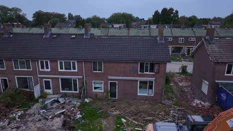 Machinery-on-terraced-housing-estate-to-demolish-buildings