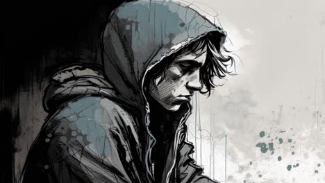 animation-of-sad-looking-depressed-young-man-in-a-hoodie