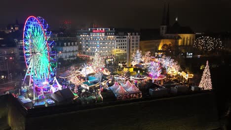 Luxembourg-Best-Christmas-Market-Drone-footage