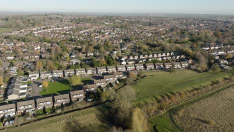 UK-Autumn-Town-Suburbs-Aerial-View-Market-Harborough-Leicestershire