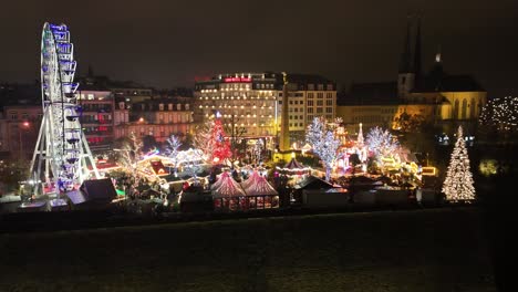 Luxembourg-Best-Christmas-Market-Drone-shot