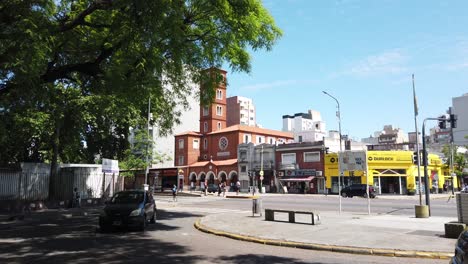 Panoramic-of-San-Martin-Avenue-in-Agronomia-Neighborhood-Streets-of-Buenos-Aires-City