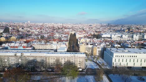 Navidad-Soleado-Día-De-Invierno-Nieve-Ciudad-Berlín-Alemania