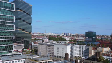 Berlín-El-Verano-Ciudad-Rascacielos-Edificio-De-Oficinas
